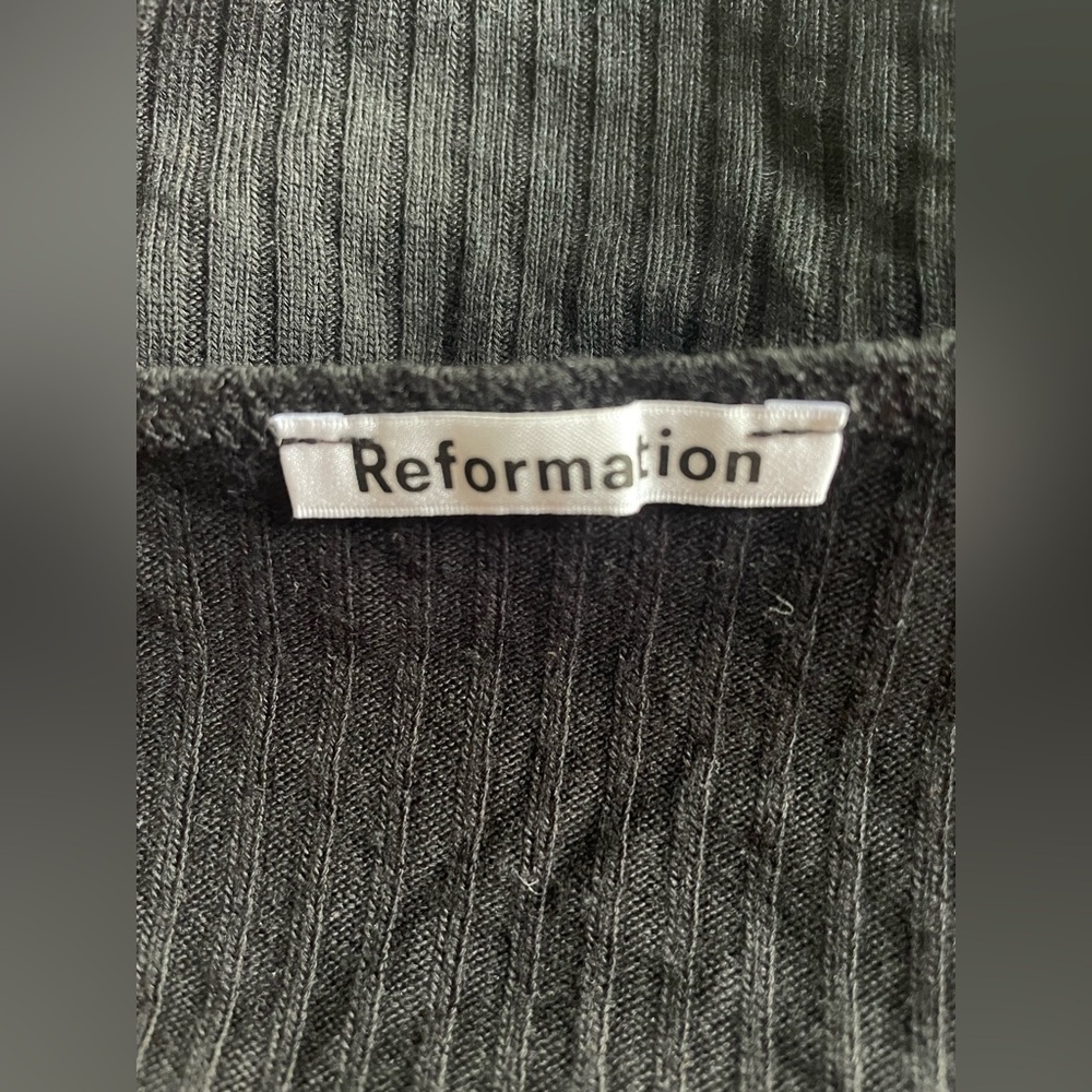 Reformation Women Black Top Size Small - Picture 5 of 7